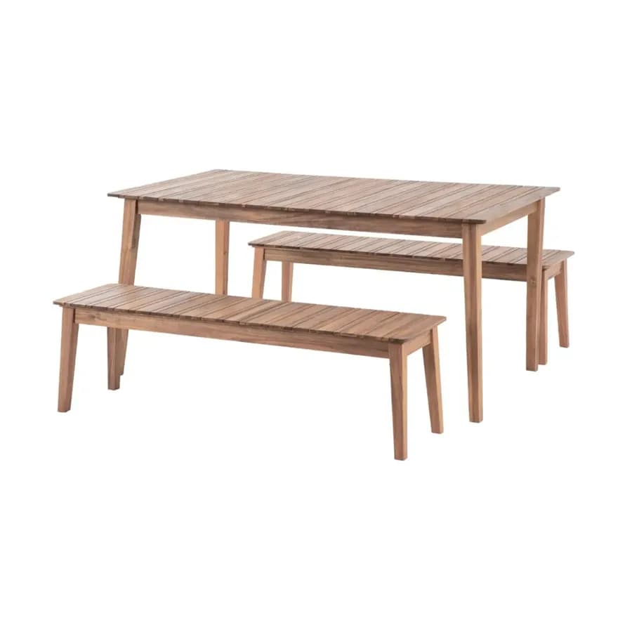 Tavolo da giardino 160x90 cm in legno di acacia - Cliff
