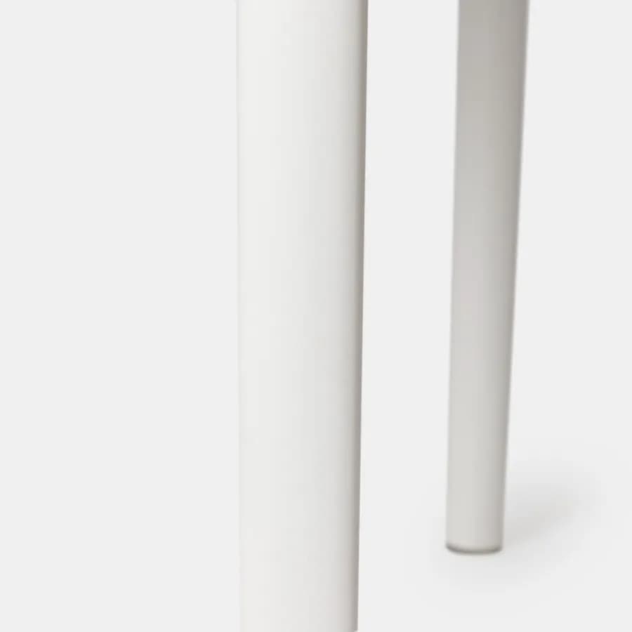 Tavolo da giardino 80x80 cm in polipropilene bianco - Qalis