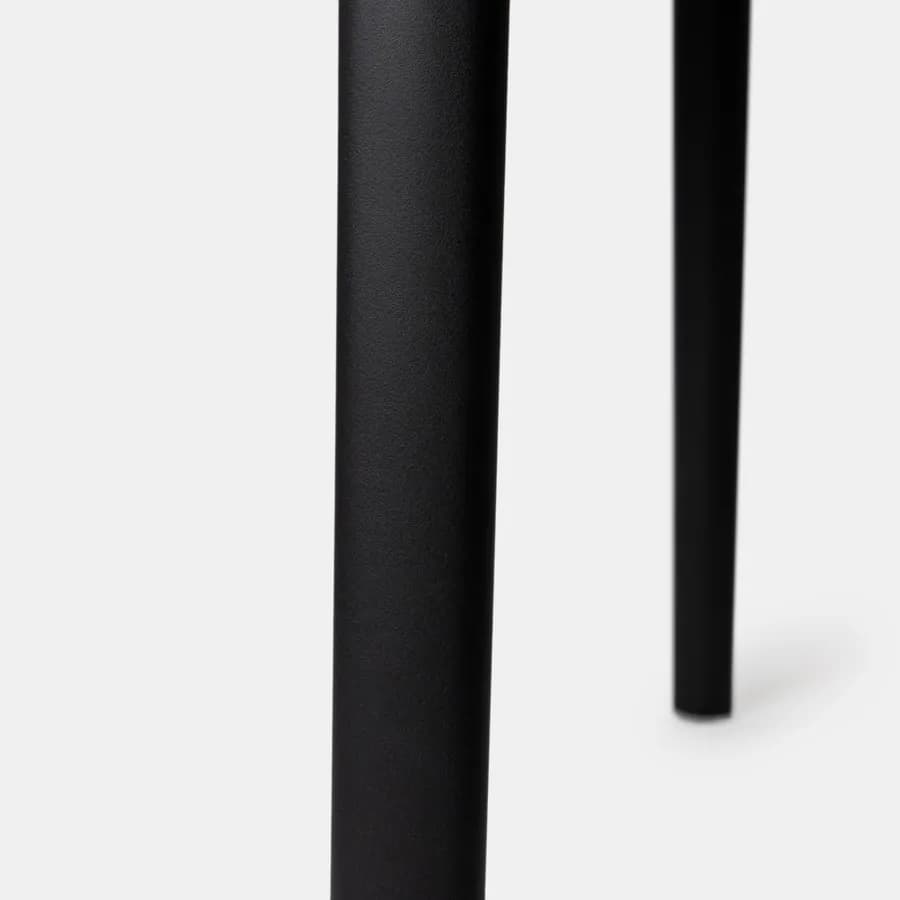 Tavolo da giardino 80x80 cm in polipropilene nero carbone - Qalis