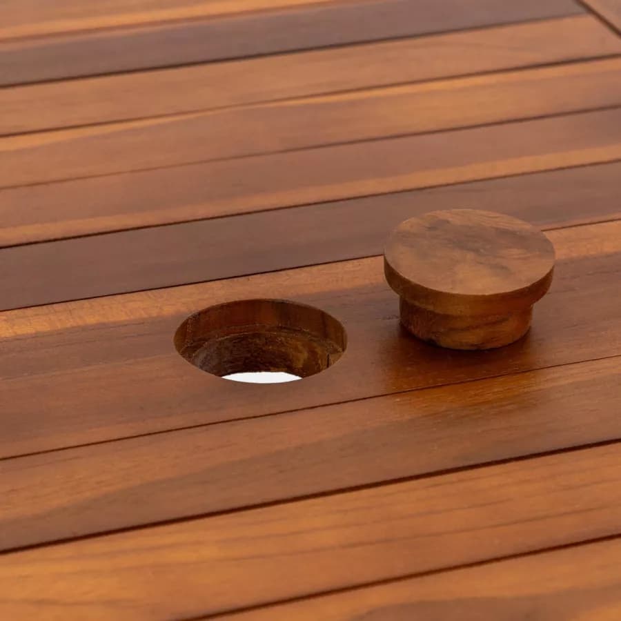 Tavolo da pranzo allungabile 180/240x120 cm in legno teak - Louis
