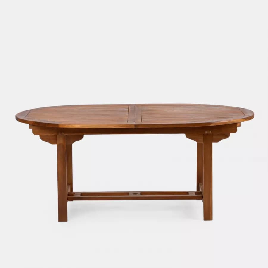 Tavolo da pranzo allungabile 180/240x120 cm in legno teak - Louis