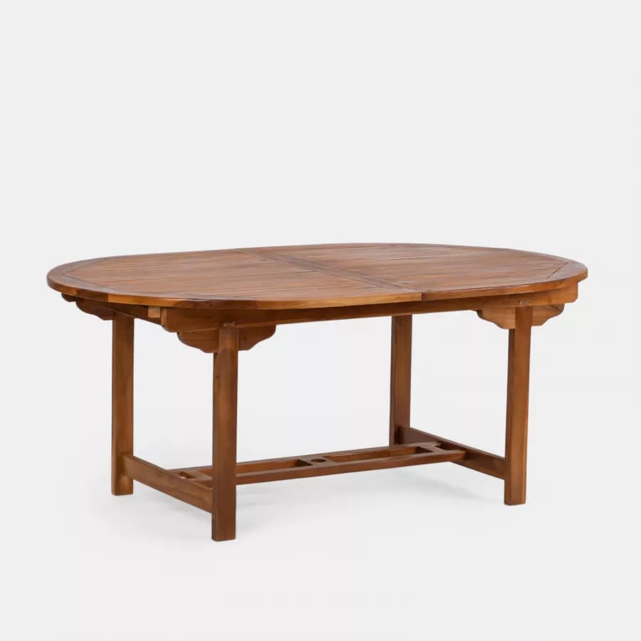 Tavolo da pranzo allungabile 180/240x120 cm in legno teak - Louis