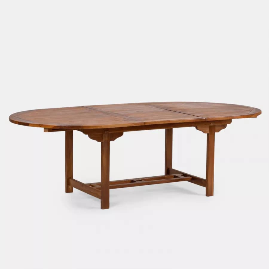Tavolo da pranzo allungabile 180/240x120 cm in legno teak - Louis