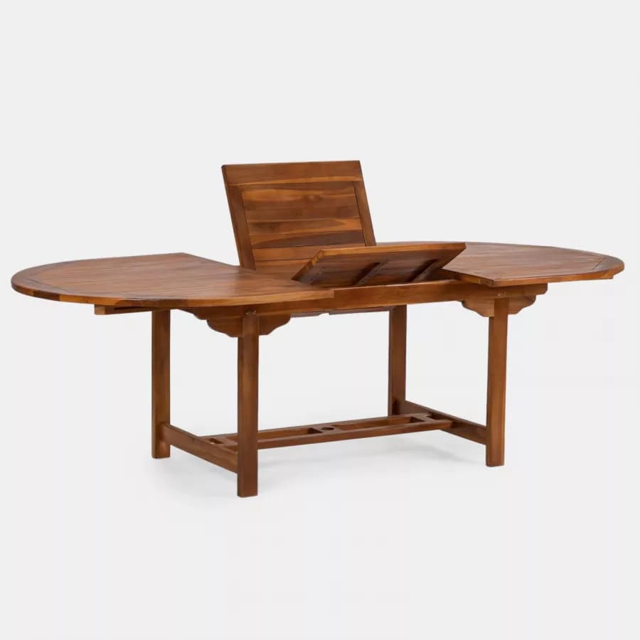 Tavolo da pranzo allungabile 180/240x120 cm in legno teak - Louis