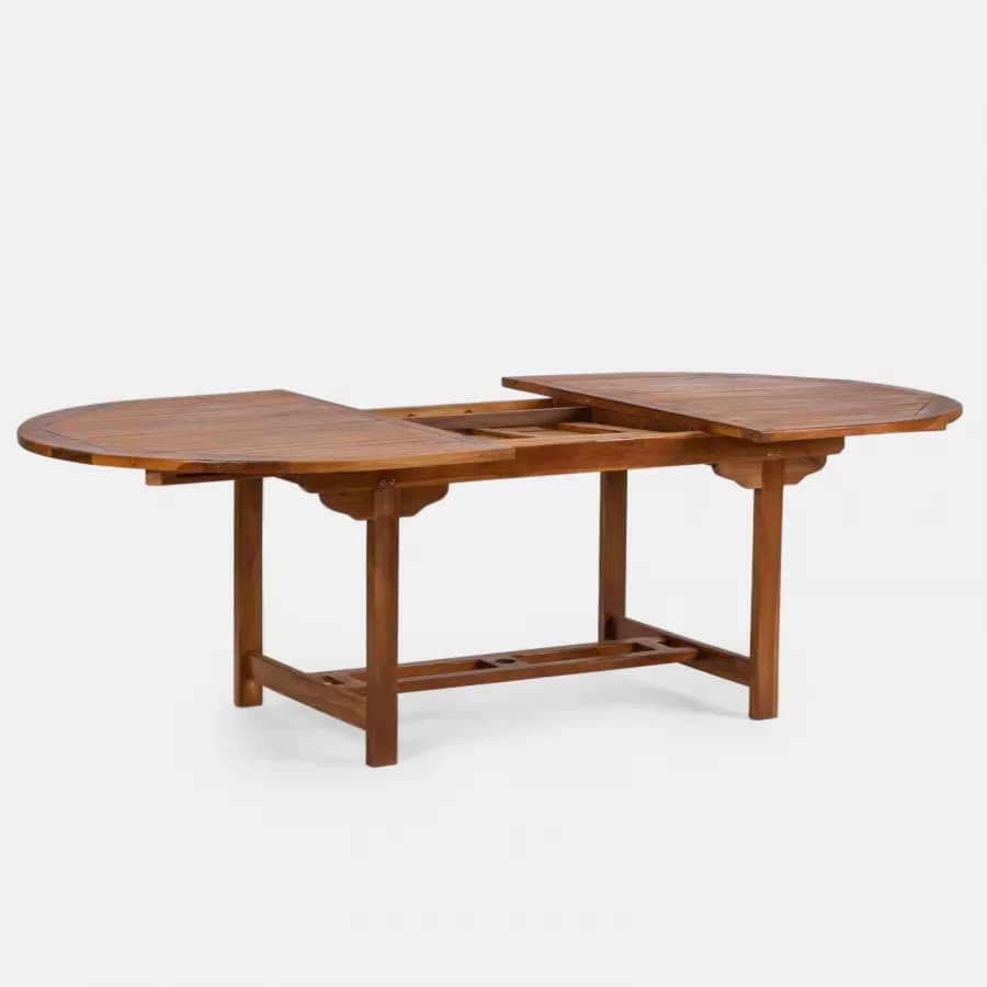 Tavolo da pranzo allungabile 180/240x120 cm in legno teak - Louis