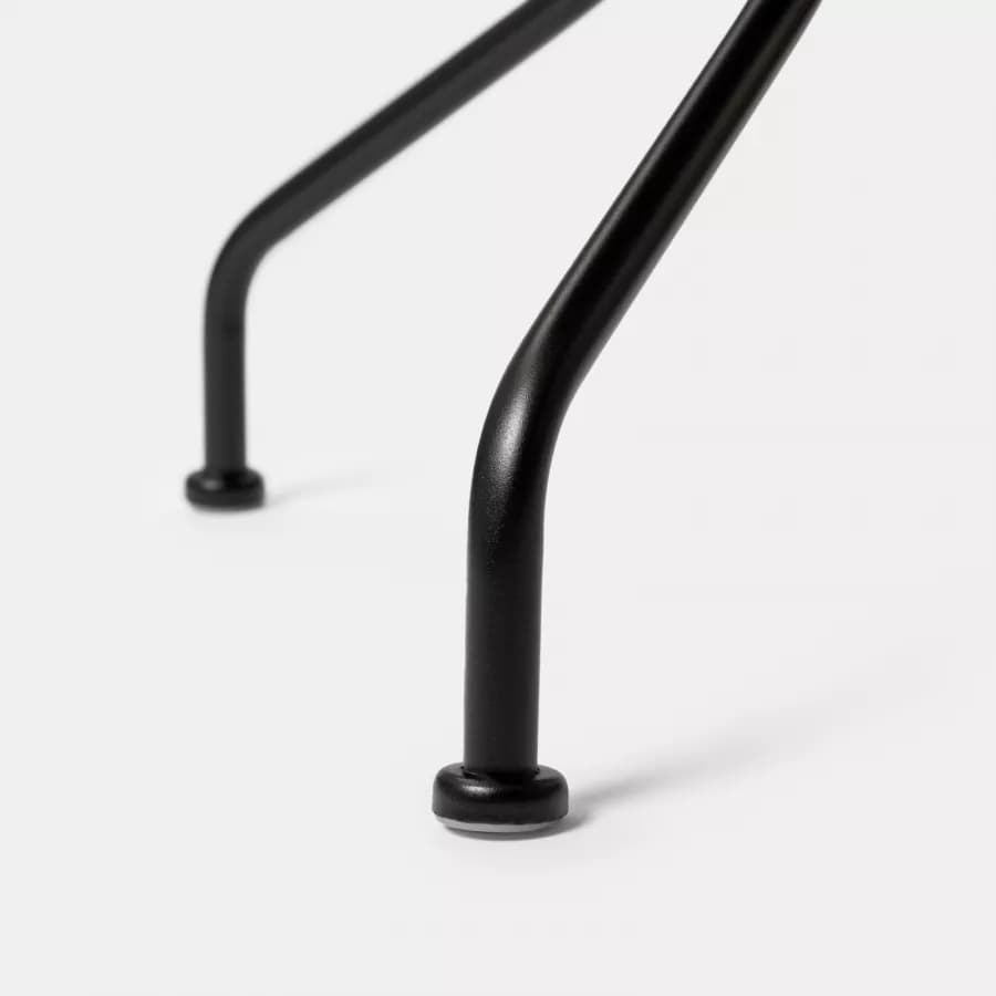 Tavolo da giardino rotondo 70 cm in metallo nero - Loren