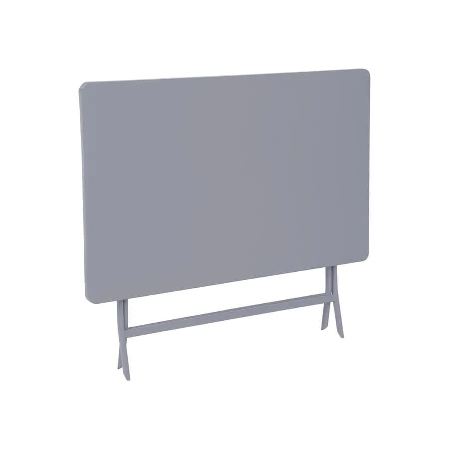 Tavolo pieghevole da esterno 110x70 cm in acciaio grigio quarzo - Atelier