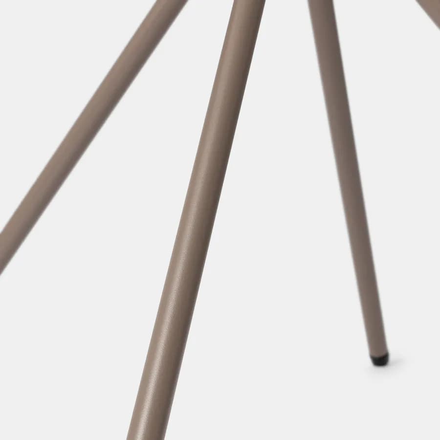 Tavolo da giardino rotondo 60 cm in acciaio tortora - Spezia