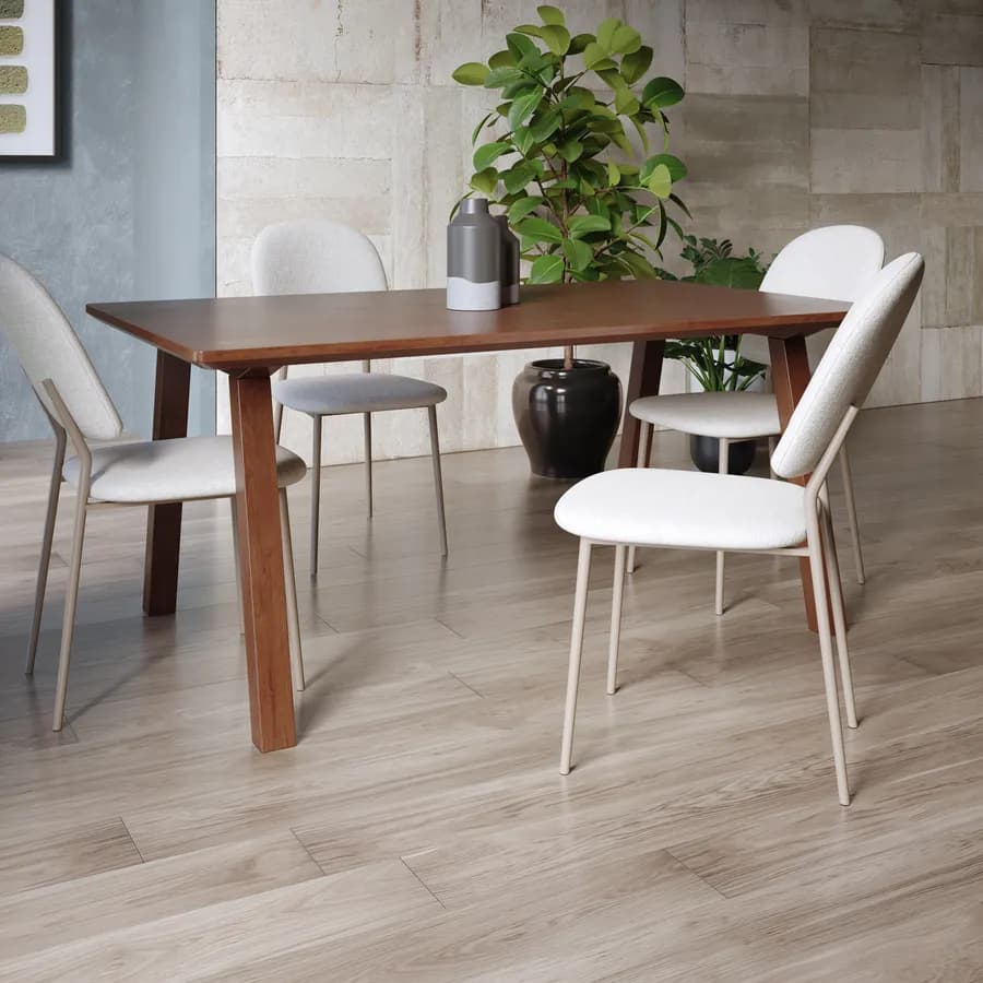 Tavolo da pranzo 150x90 cm in legno noce - Mafled