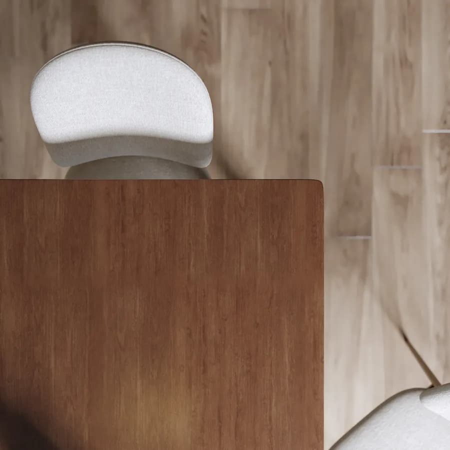Tavolo da pranzo 150x90 cm in legno noce - Mafled