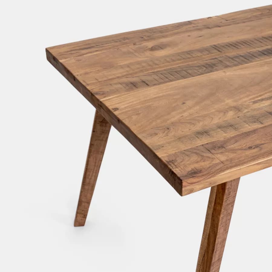 Tavolo 160x90 cm piano e gambe in legno di acacia - Freia Acacia