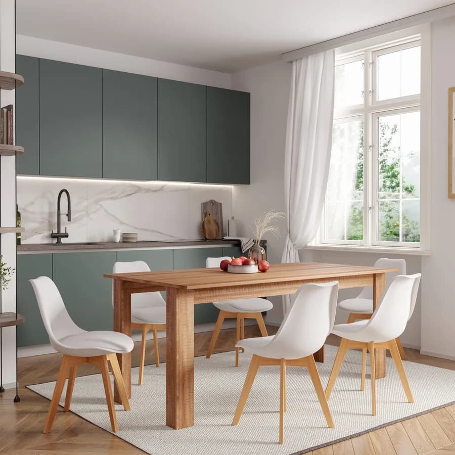 Tavolo da pranzo 180x90 cm rovere - Asher