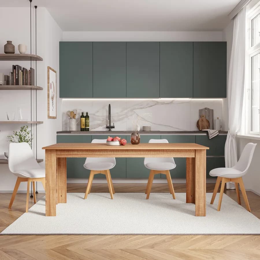 Tavolo da pranzo 180x90 cm rovere - Asher