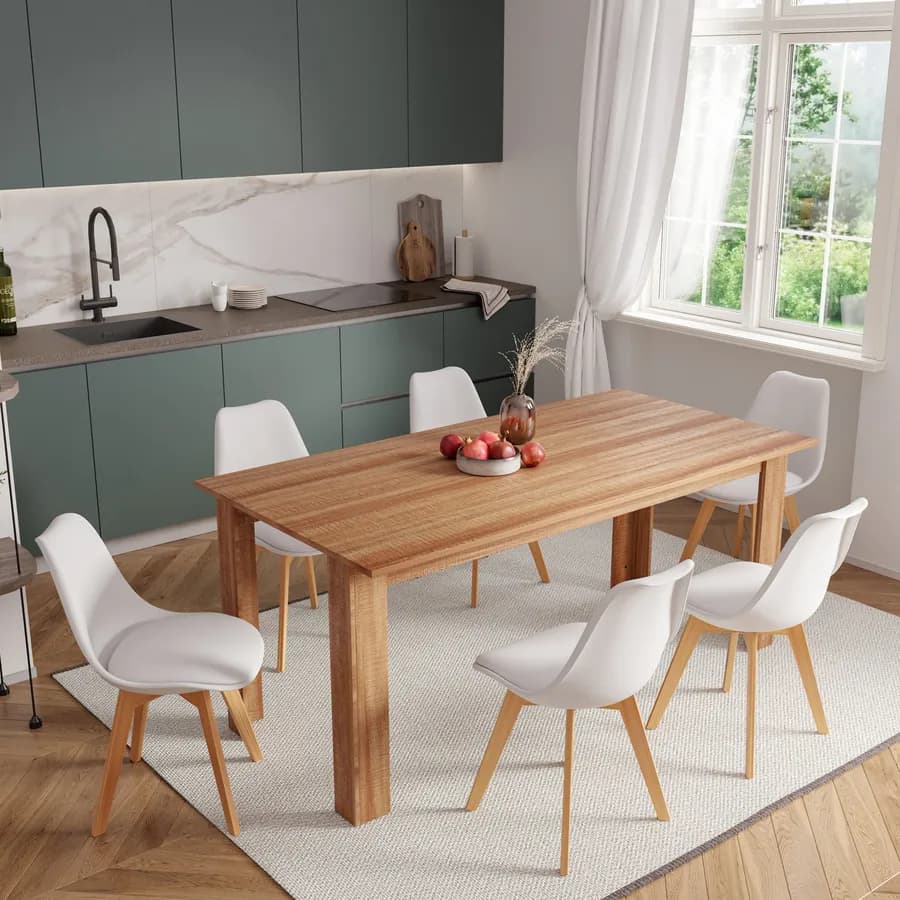 Tavolo da pranzo 180x90 cm rovere - Asher