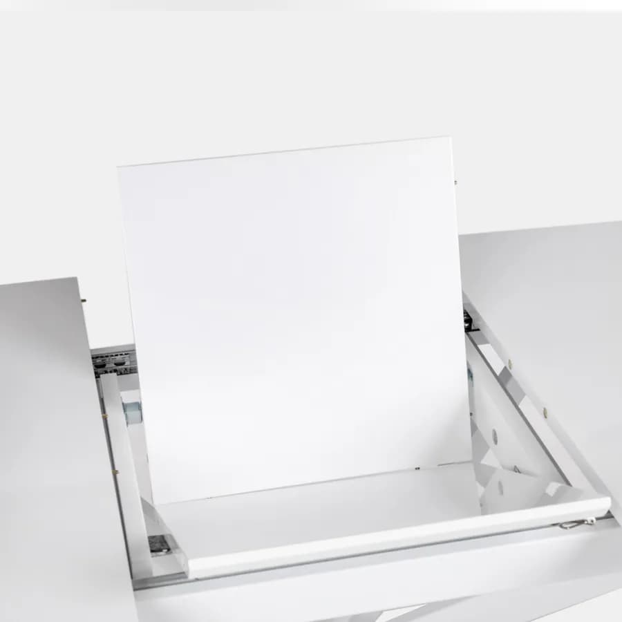 Tavolo da pranzo allungabile 100-140 x 80 in legno bianco - Marten