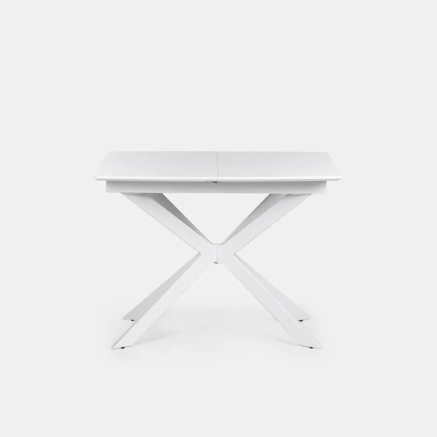 Tavolo da pranzo allungabile 100-140 x 80 in legno bianco - Marten