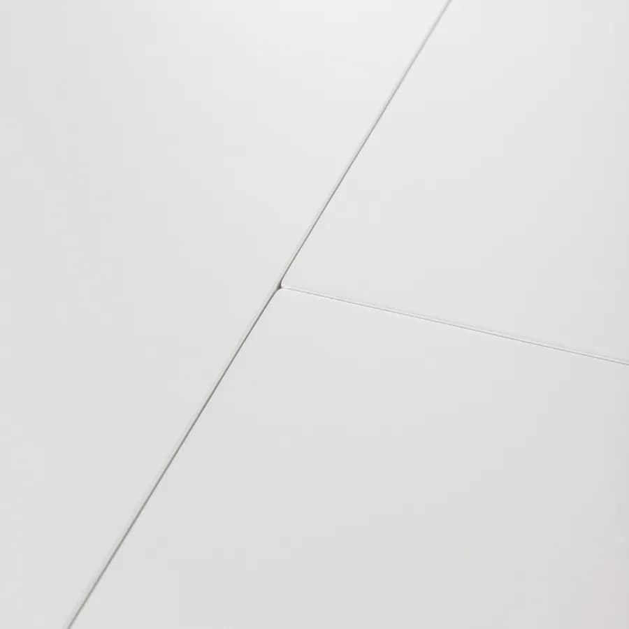 Tavolo da pranzo allungabile 120-160 x 80 cm in legno bianco - Nelson