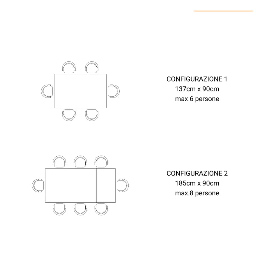 Tavolo da pranzo allungabile 137-185x90 cm nero effetto marmo - Brooke