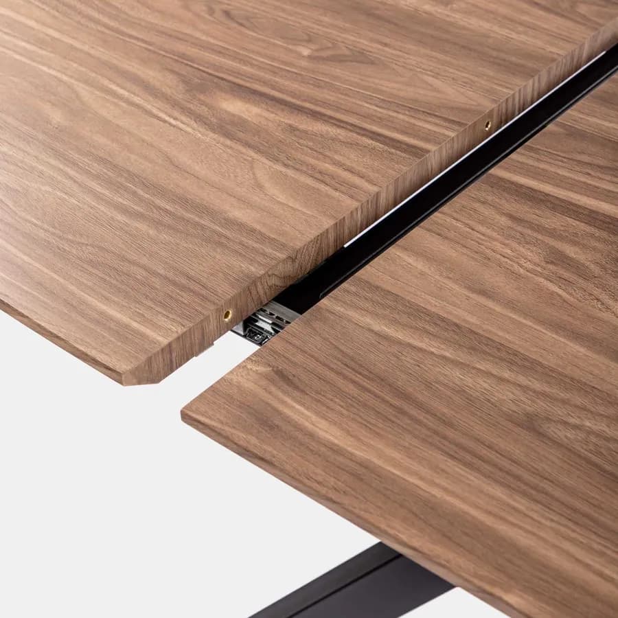 Tavolo estensibile 140-180x90 cm rovere quercia con gambe incrociate - Manty