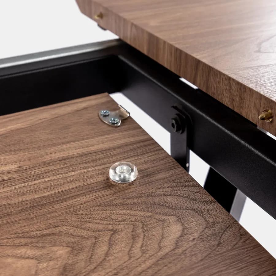 Tavolo estensibile 140-180x90 cm rovere quercia con gambe incrociate - Manty