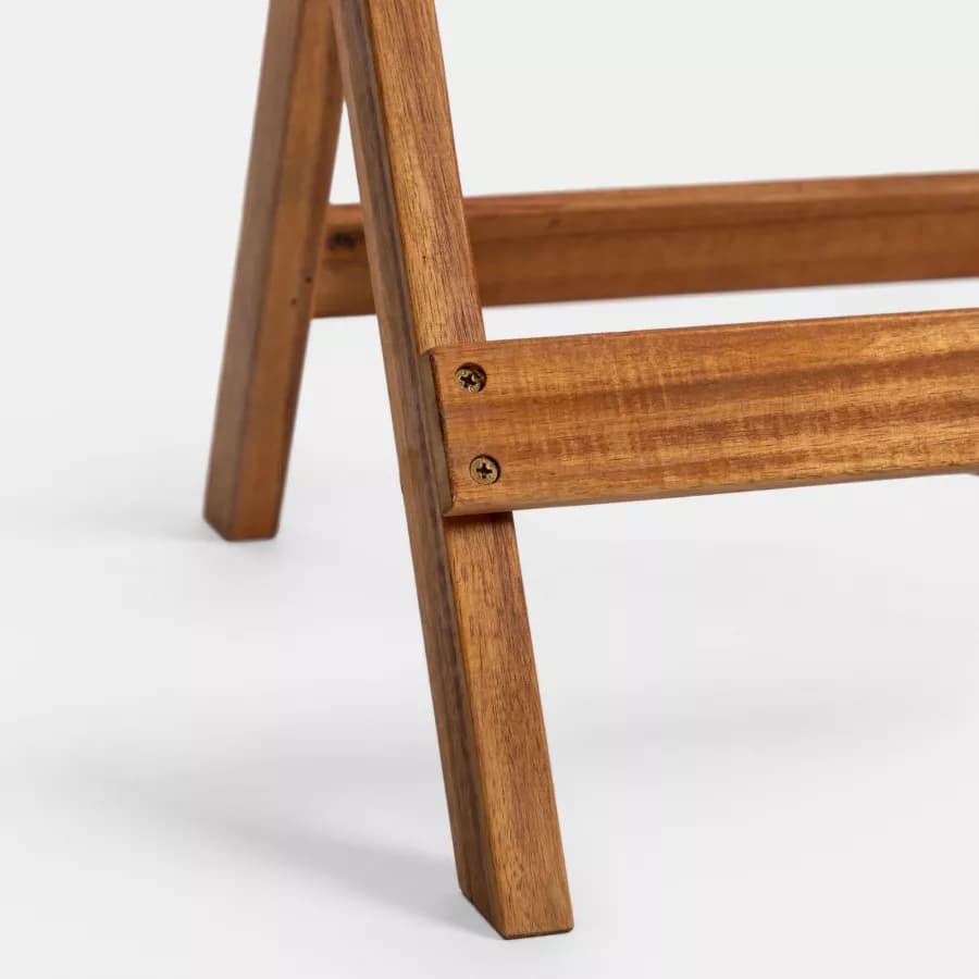 Tavolo pieghevole rotondo 60 cm in legno di acacia - Paja