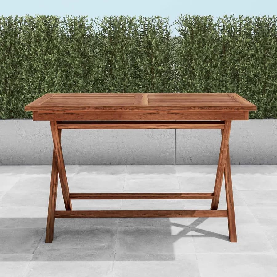 Tavolo da giardino 120x70 cm in legno teak - Louis