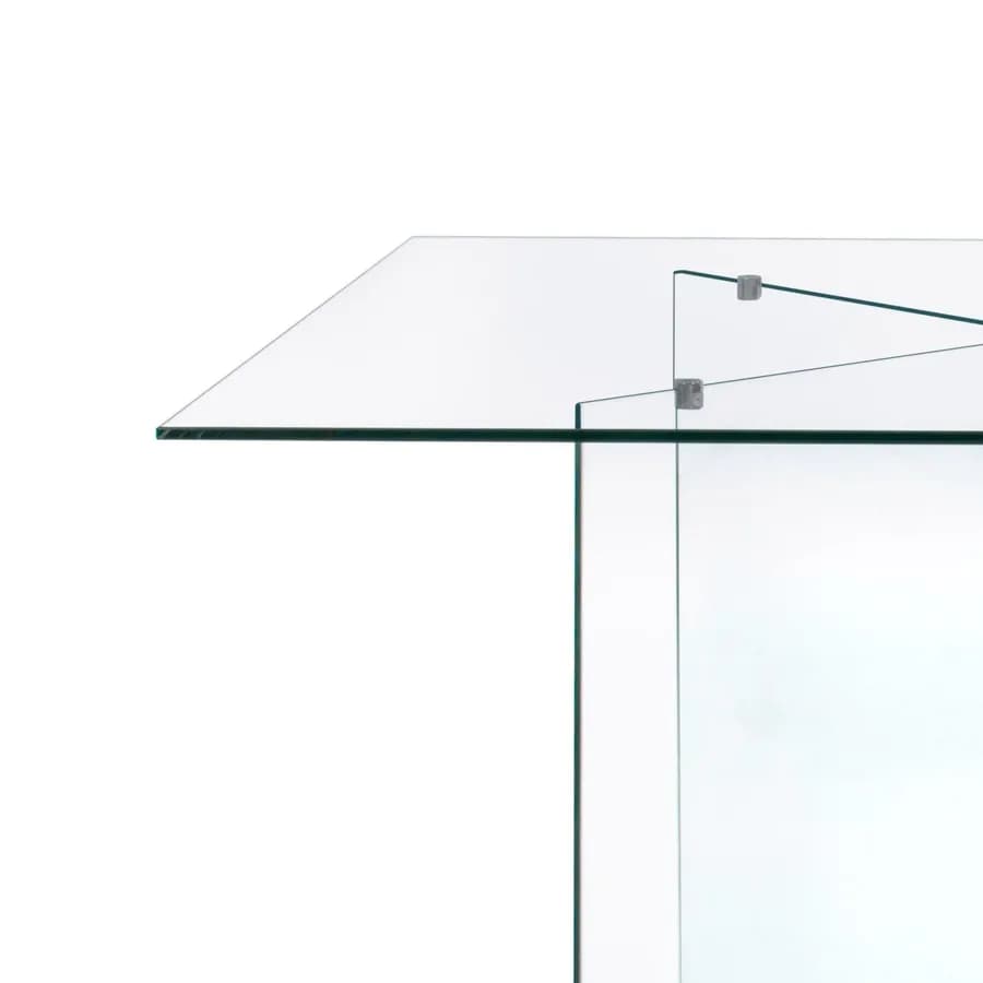 Tavolo rettangolare 180x90 cm vetro temperato - City