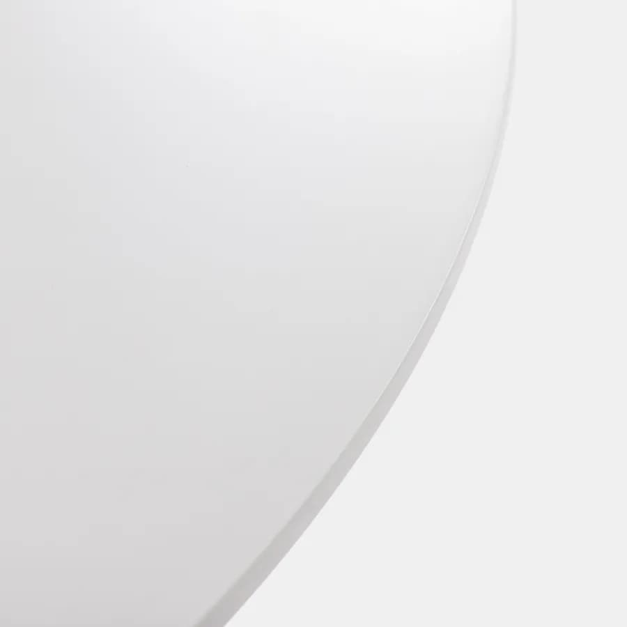 Tavolo da pranzo rotondo 60 cm in legno bianco opaco - Tulipano