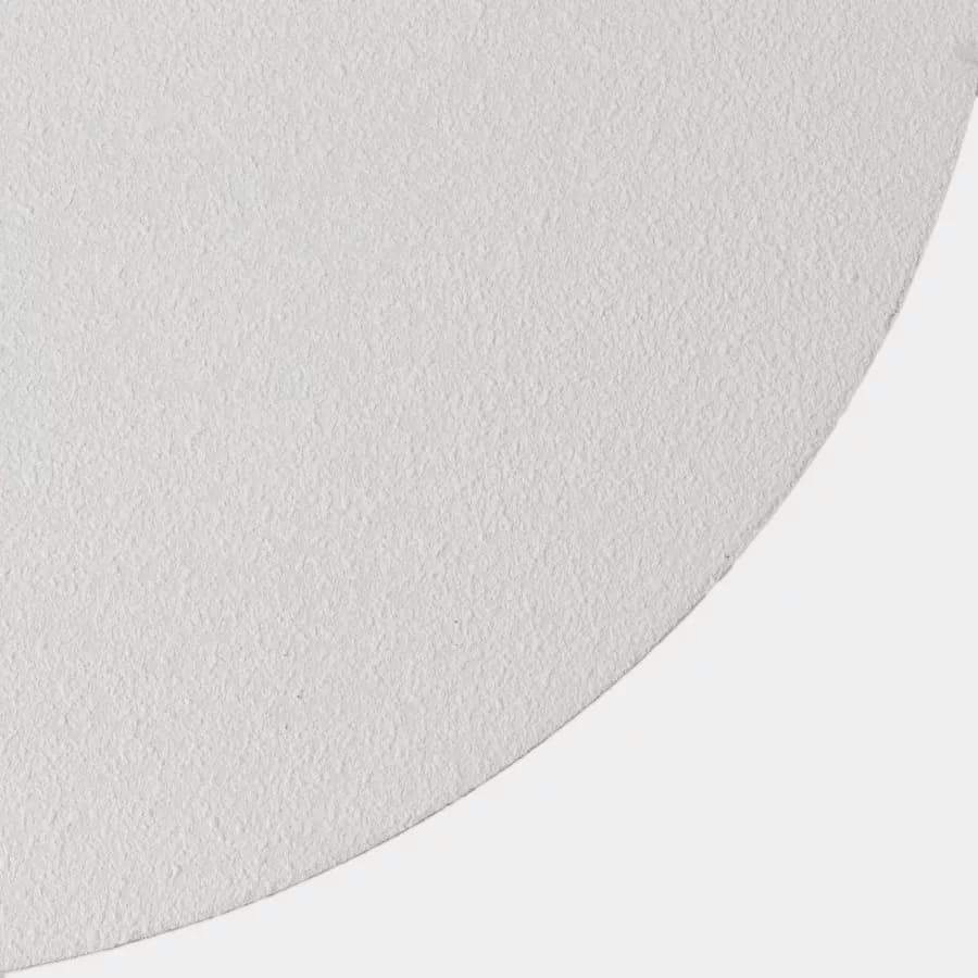 Tavolo rotondo 80x40h cm bianco effetto pietra - Benson