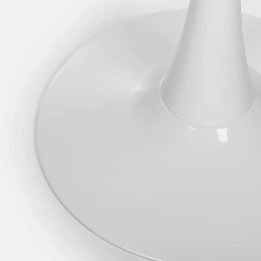 Tavolo da pranzo rotondo 80 cm in legno bianco - Tulipano