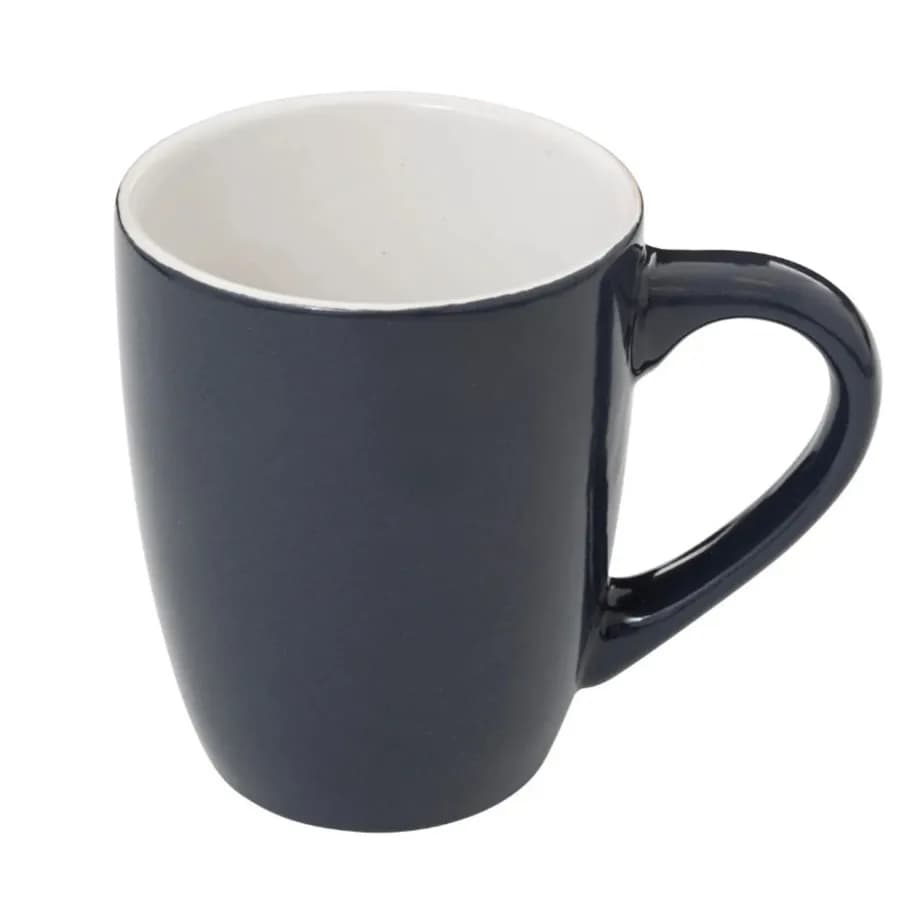Tazza 32 cl in ceramica blu lucido con coperchio e filtro per infuso - Aeloria