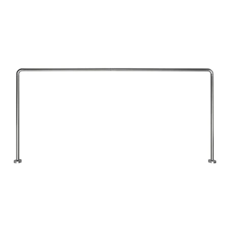 Telaio angolare 80x170x80 cm per tenda doccia in alluminio cromato - Gedy