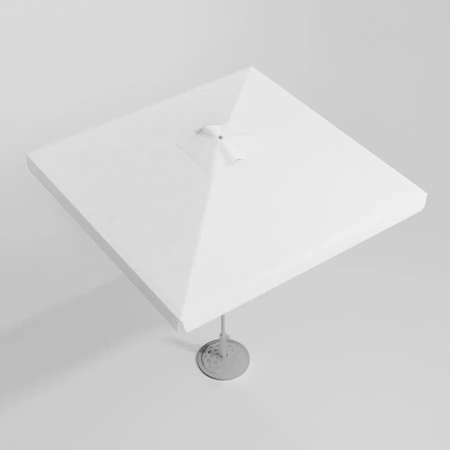 Telo di ricambio bianco con flap per ombrellone Belize 2x2 m palo centrale