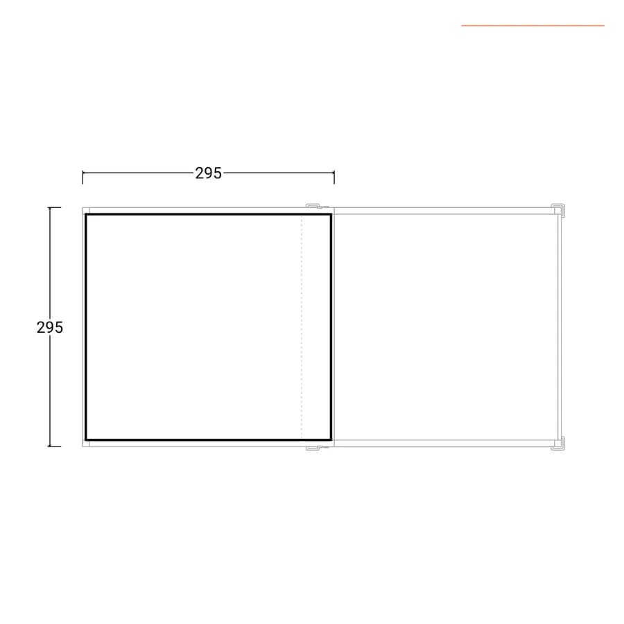 Telo di ricambio per gazebo 2,95x5,07 m antracite - Lux