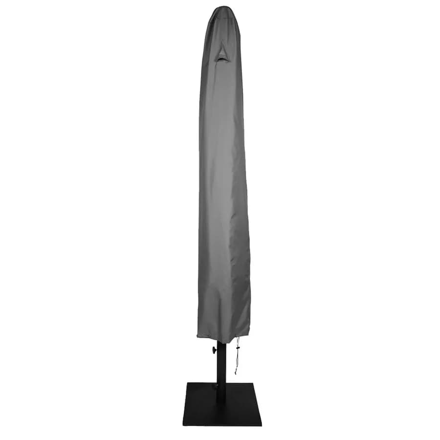 Copertura protettiva per ombrellone in poliestere idrorepellente antracite 260 h cm con coulisse regolabile - Wakanda