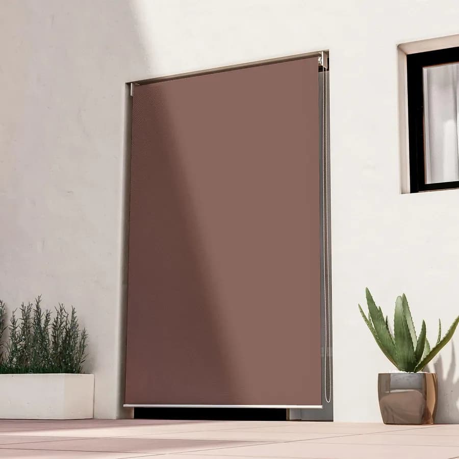 Tenda da sole a caduta verticale 150x250h cm marrone