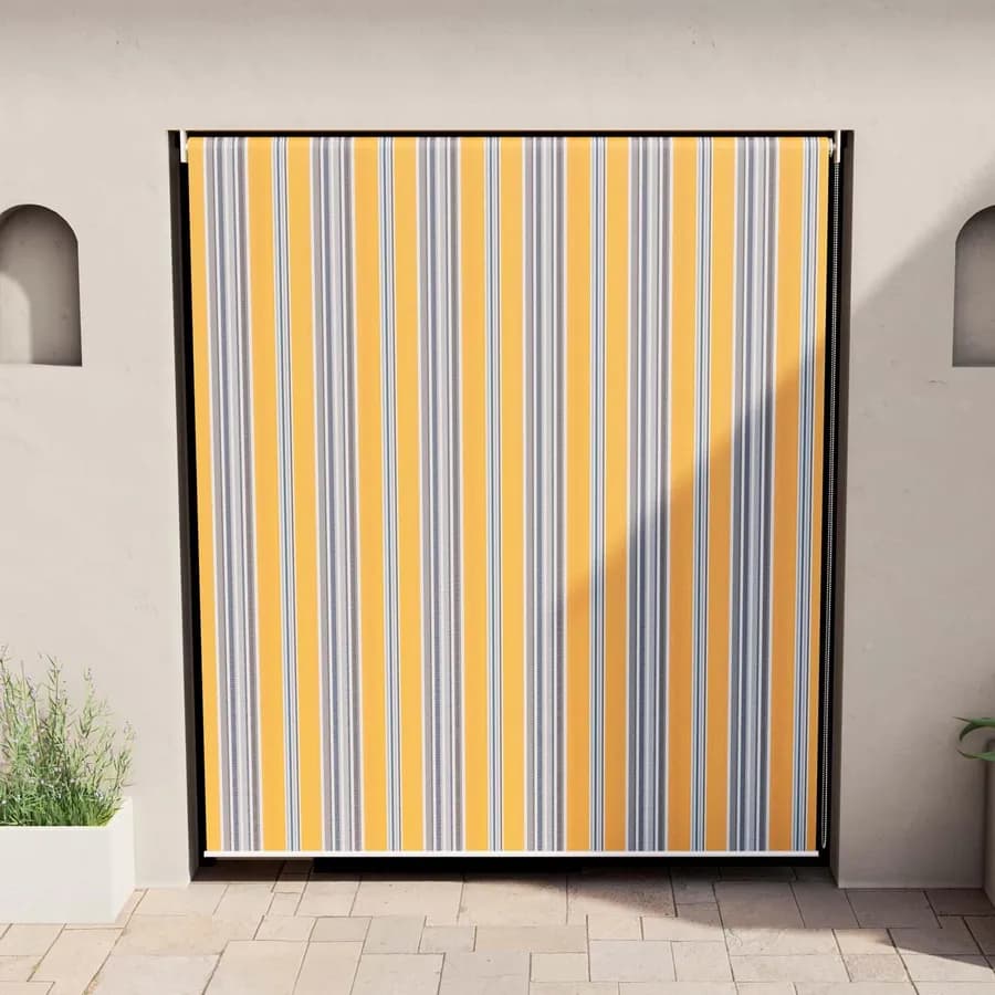 Tenda da sole a caduta verticale 200x250h cm gialla a righe