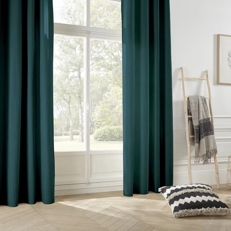 Tenda oscurante 140x260h cm in tessuto verde bosco - Verona