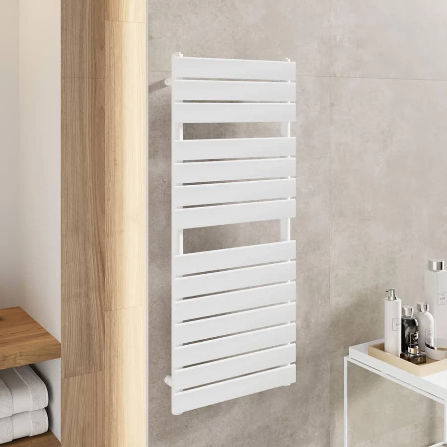 Termoarredo a tubo piatto 1200x500 mm bianco - Melfi