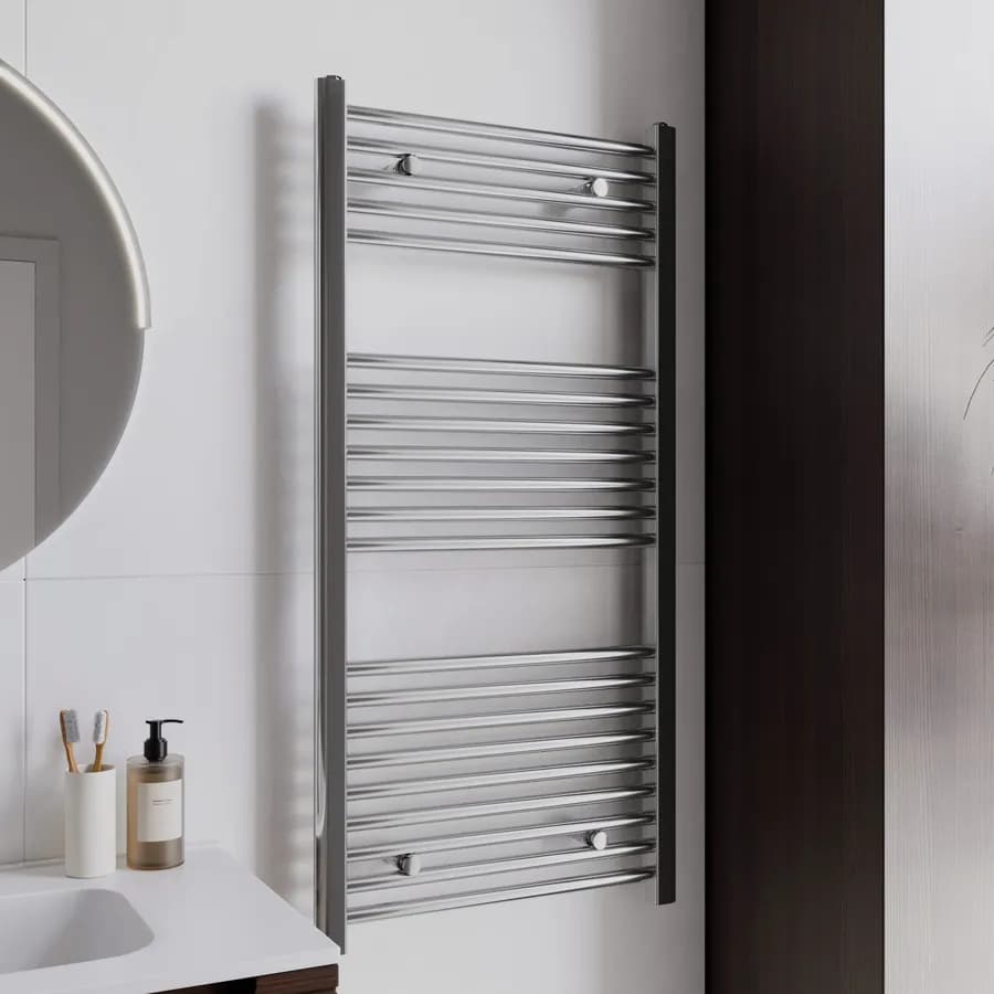Termoarredo scaldasalviette 1120x500 cromato interasse 450 mm - Alpina