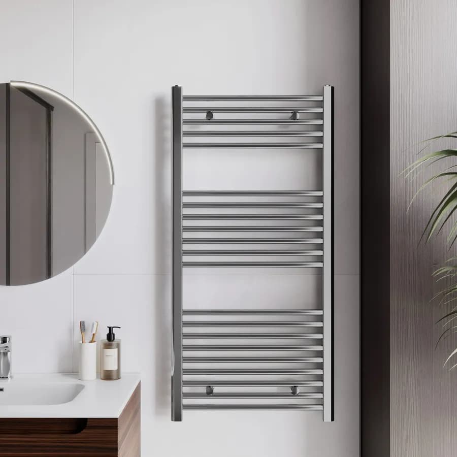 Termoarredo scaldasalviette 1120x500 cromato interasse 450 mm - Alpina