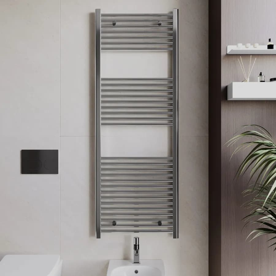 Termoarredo scaldasalviette 1500x600 cromo interasse 550 mm - Alpina
