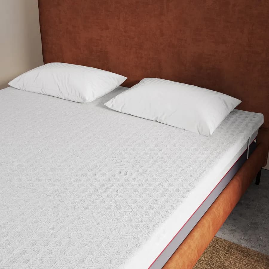 Topper per materasso matrimoniale 160x190 cm sfoderabile in Memory h 5,5 cm - Audley