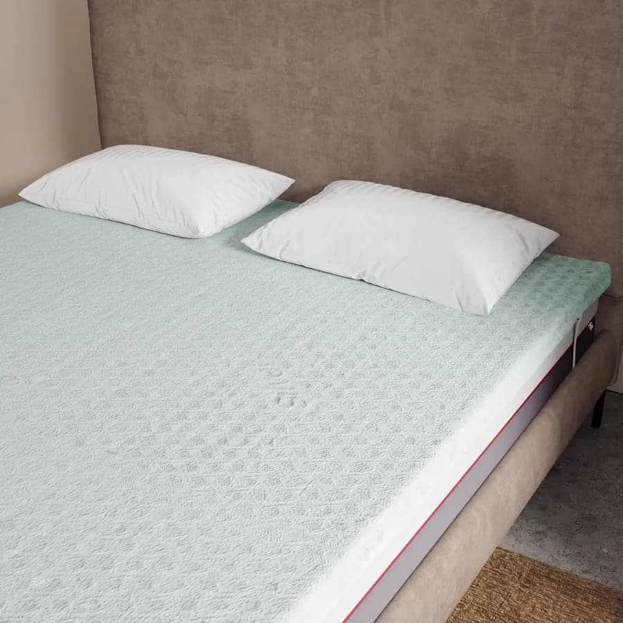 Topper per materasso una piazza e mezza 120x190 cm sfoderabile in Elastic Foam h 5,5 cm - Glamis