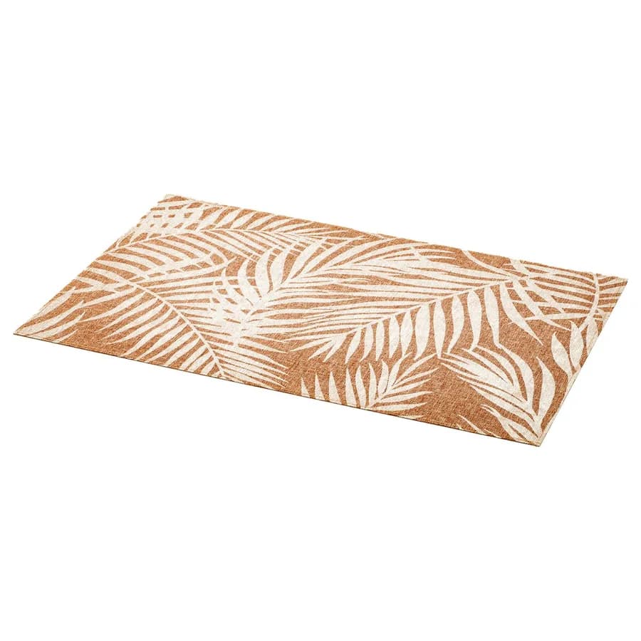 Tovaglietta 45x30 cm effetto tessuto con stampa palma bianco - Kapit
