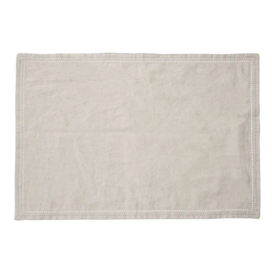 Tovaglietta 45x30 cm in lino grigio chiaro - Belfast