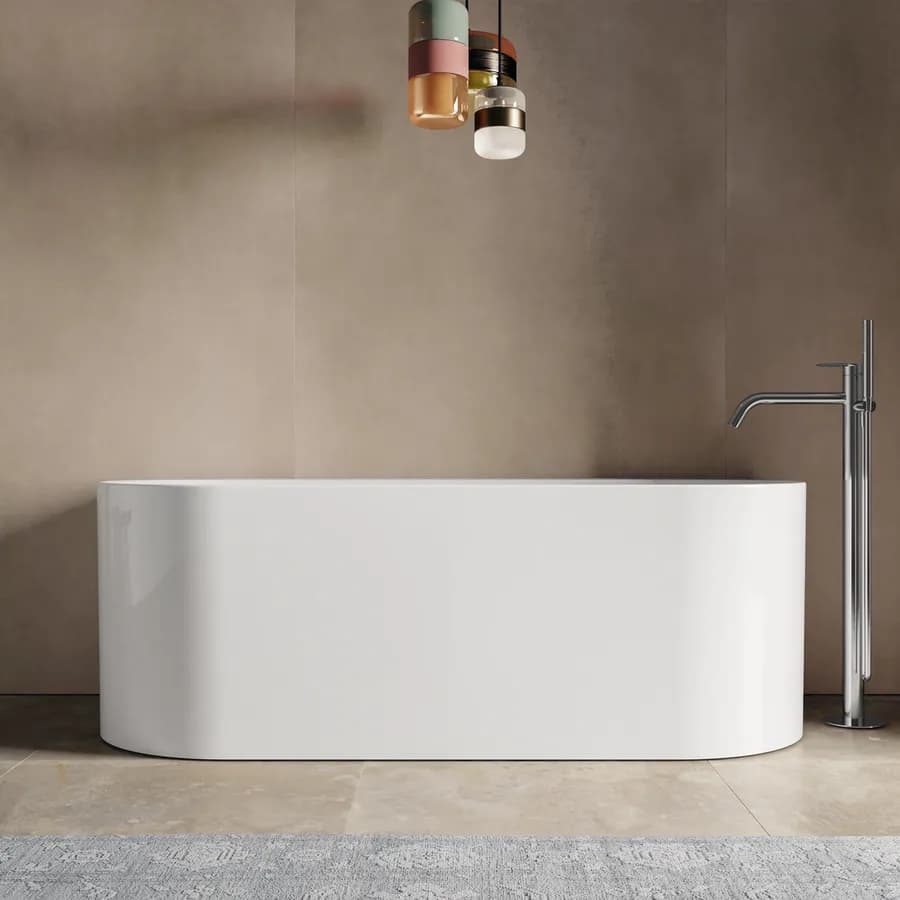 Vasca da bagno a muro 150 x 80 cm in acrilico - Lautrec