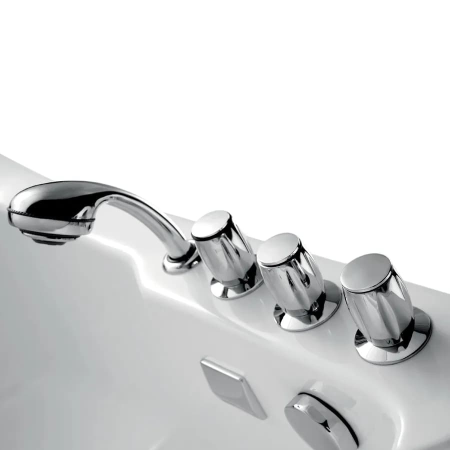 Vasca da bagno per anziani ad angolo lato esterno a sinistra - Pratic
