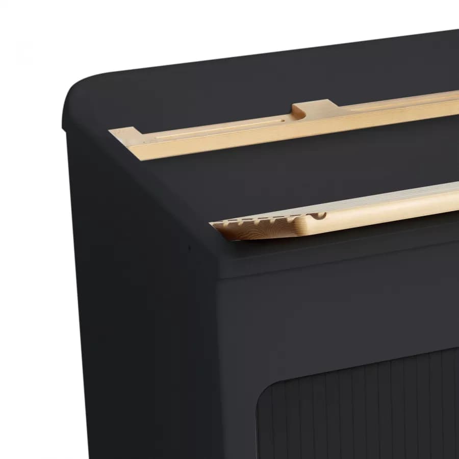 Vasca e mobile lavanderia Lavacril di Colavene nero 75x50x87h cm con serranda