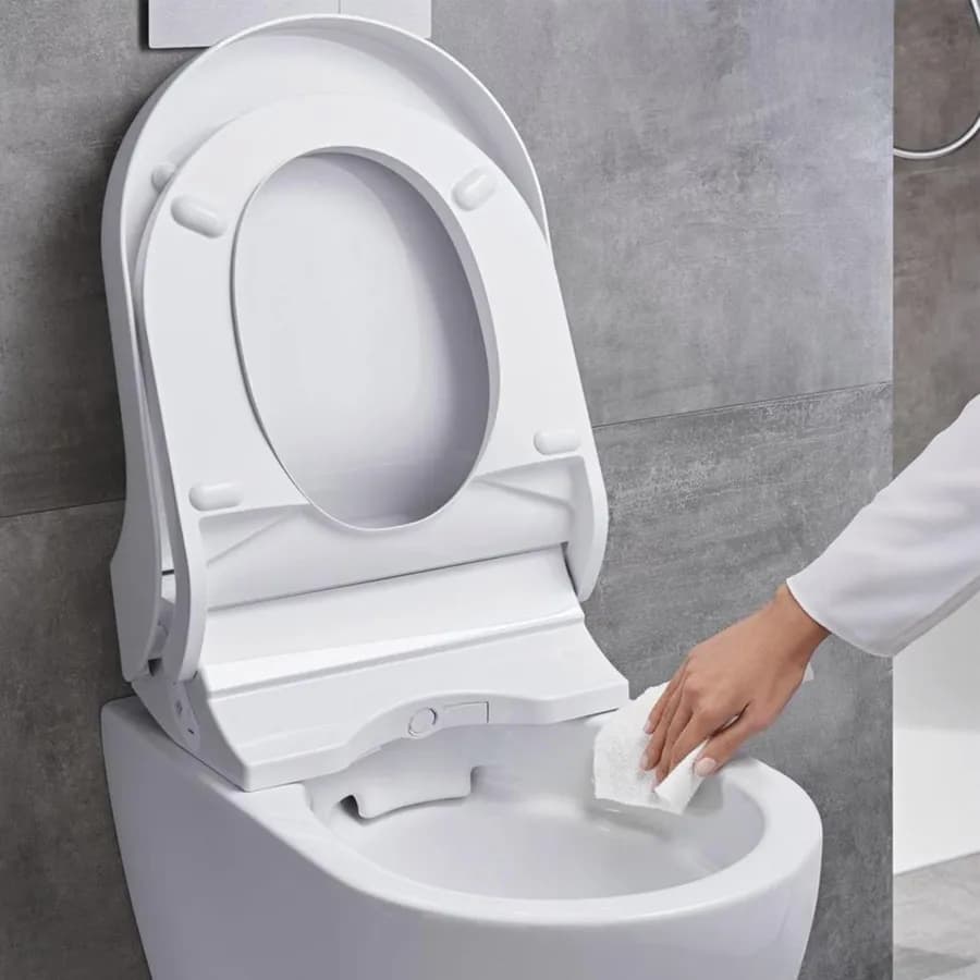 Vaso bidet a pavimento multifunzione bianco-vetro Serie Aquaclean Tuma Comfort - Geberit